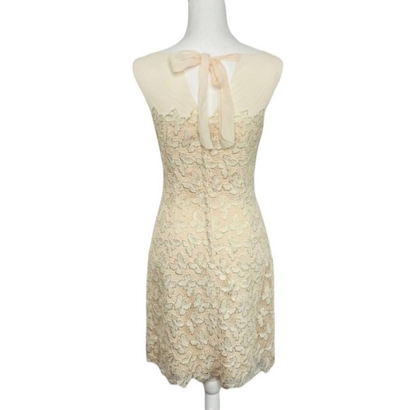 Lilly Pulitzer Fulton Dress Gold Metallic Papillon Lace - Picture 7 of 14